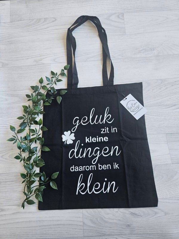 Katoenen tas | Geluk zit in kleine dingen