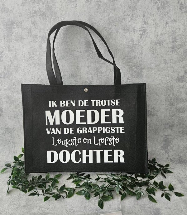 Vilten tas | Ik ben de trotse moeder (dochter)