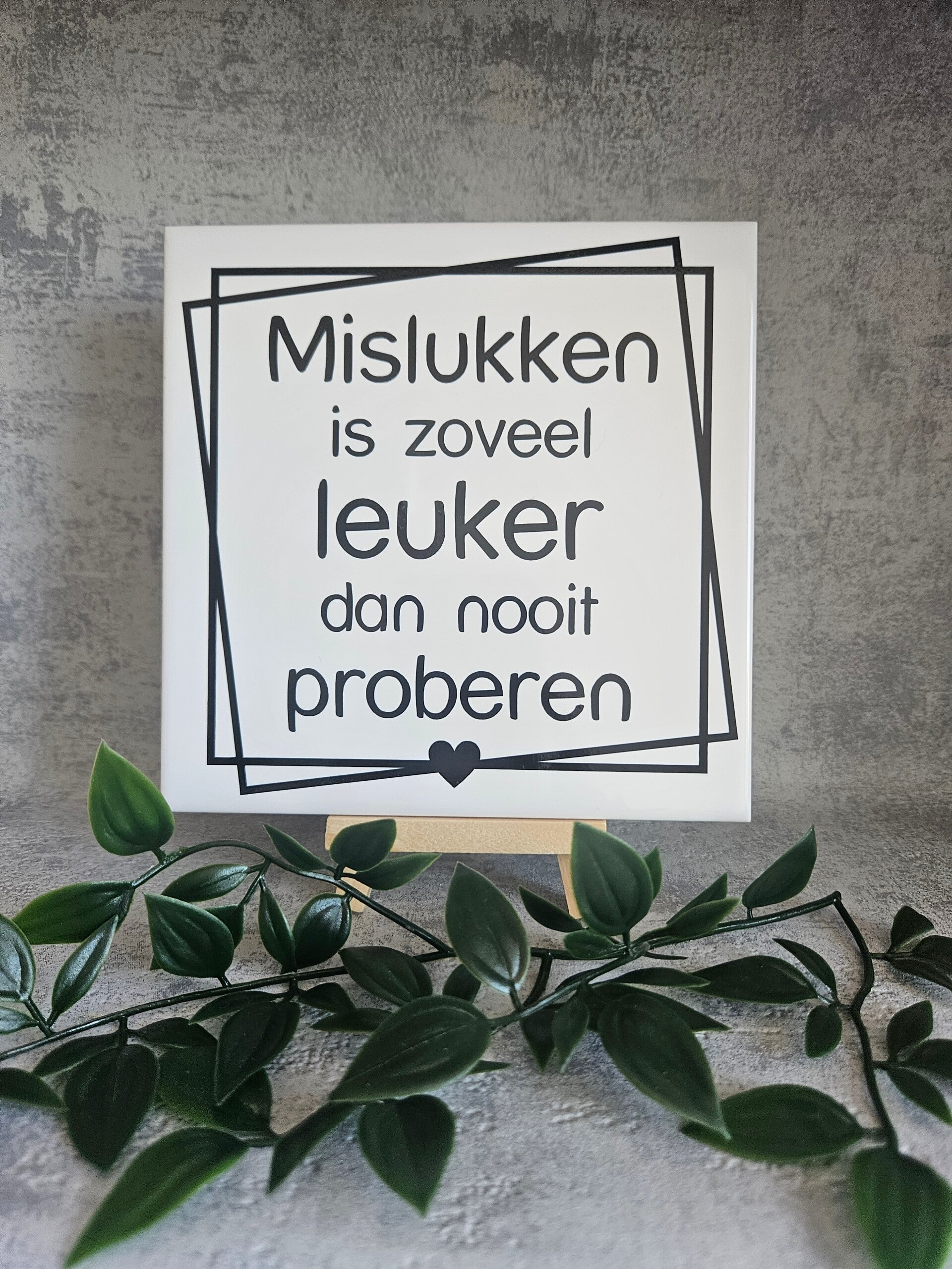 Tegeltje Sale | Mislukken is zoveel leuker....