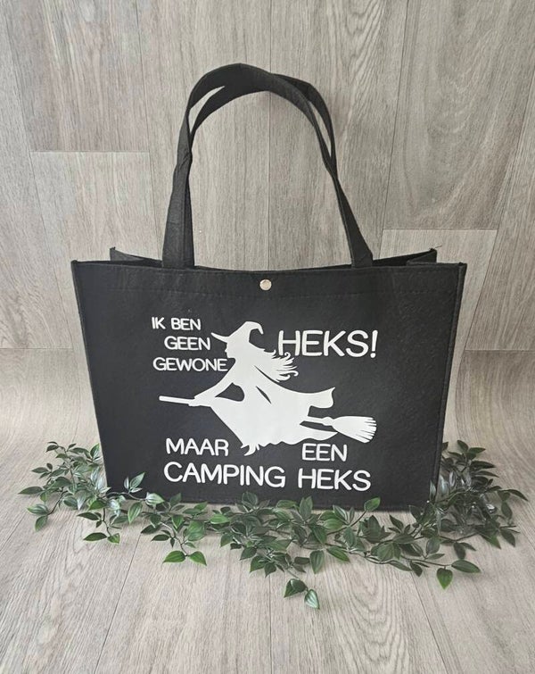 Vilten tas | Camping heks