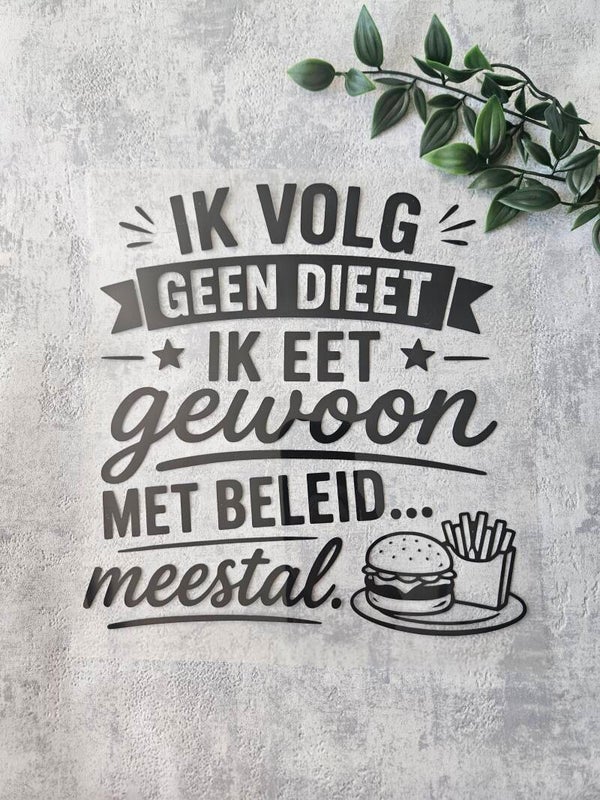 Strijkapplicatie | Ik volg geen dieet