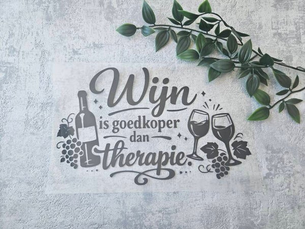 Strijkapplicatie | Wijn is goedkoper dan therapie