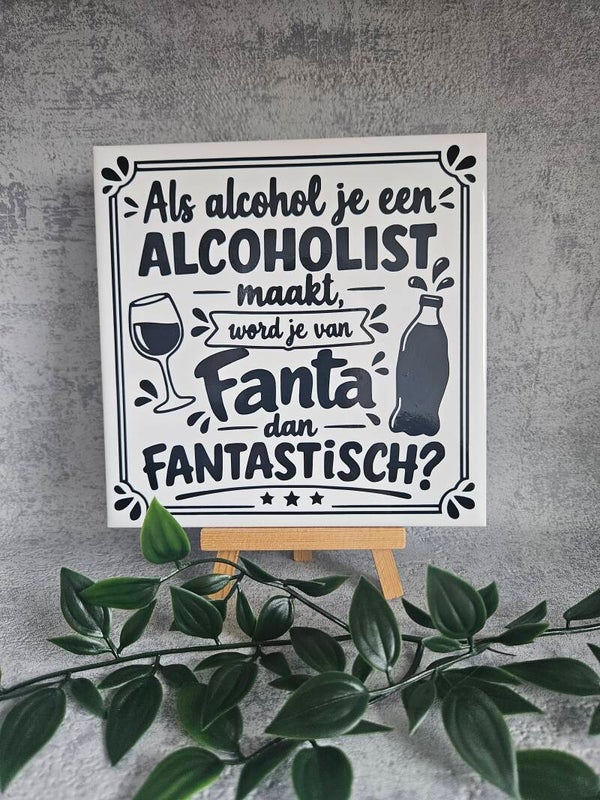 Tegeltje | Alcohol & Fanta