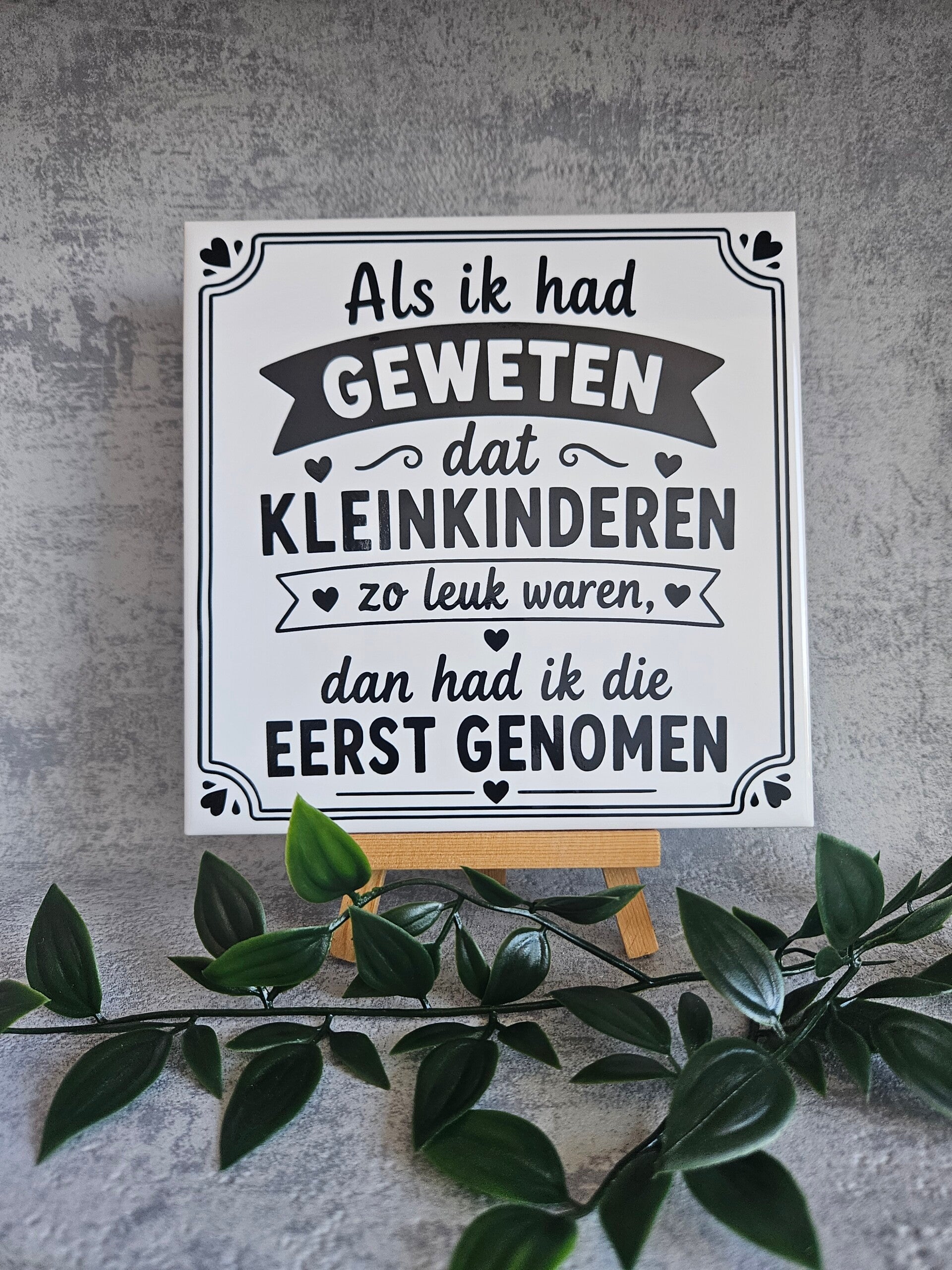 Tegeltje | Als ik had geweten dat kleinkinderen zo leuk waren