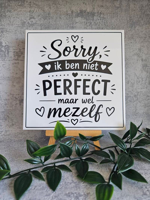 Tegeltje | Sorry, Ik ben niet perfect