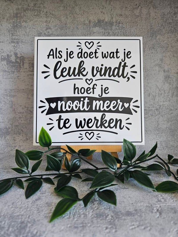 Tegeltje | Als je alles loslaat