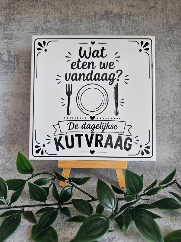 Tegeltje | Wat eten we vandaag?