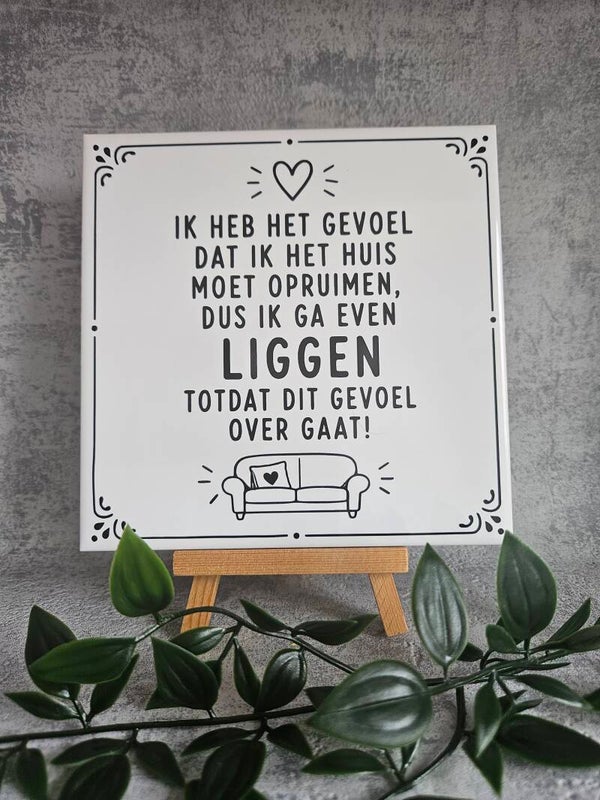 Tegeltje | Ik heb het gevoel dat ik het huis moet opruimen