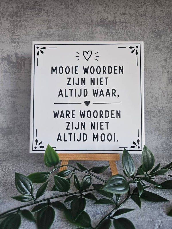 Tegeltje | Mooie woorden
