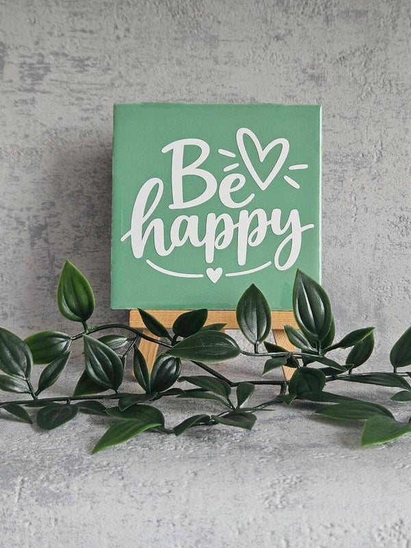 Tegeltje 10x10cm | Be Happy