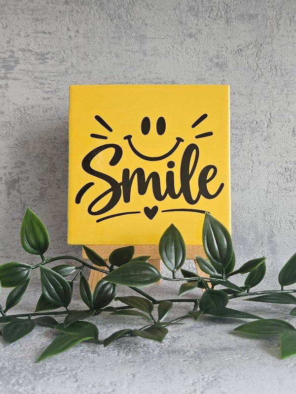 Tegeltje 10x10cm | Smile