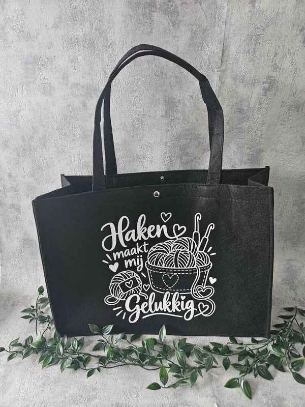 Vilten tas | Haken maakt mij gelukkig