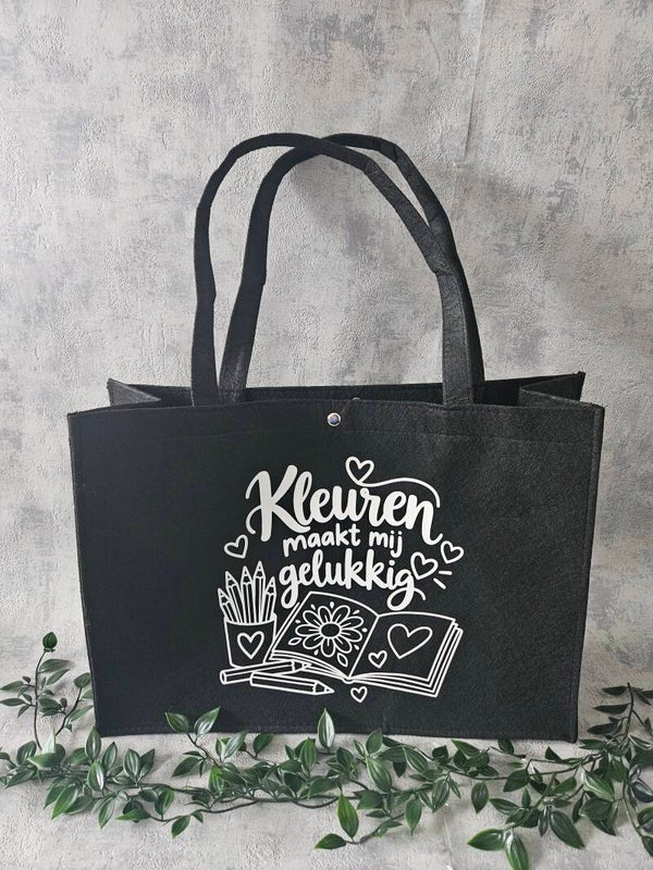 Vilten tas | Kleuren maakt mij gelukkig