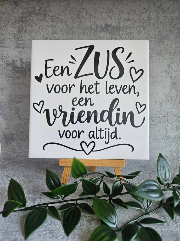 Tegeltje | Een zus voor het leven, een vriendin voor altijd