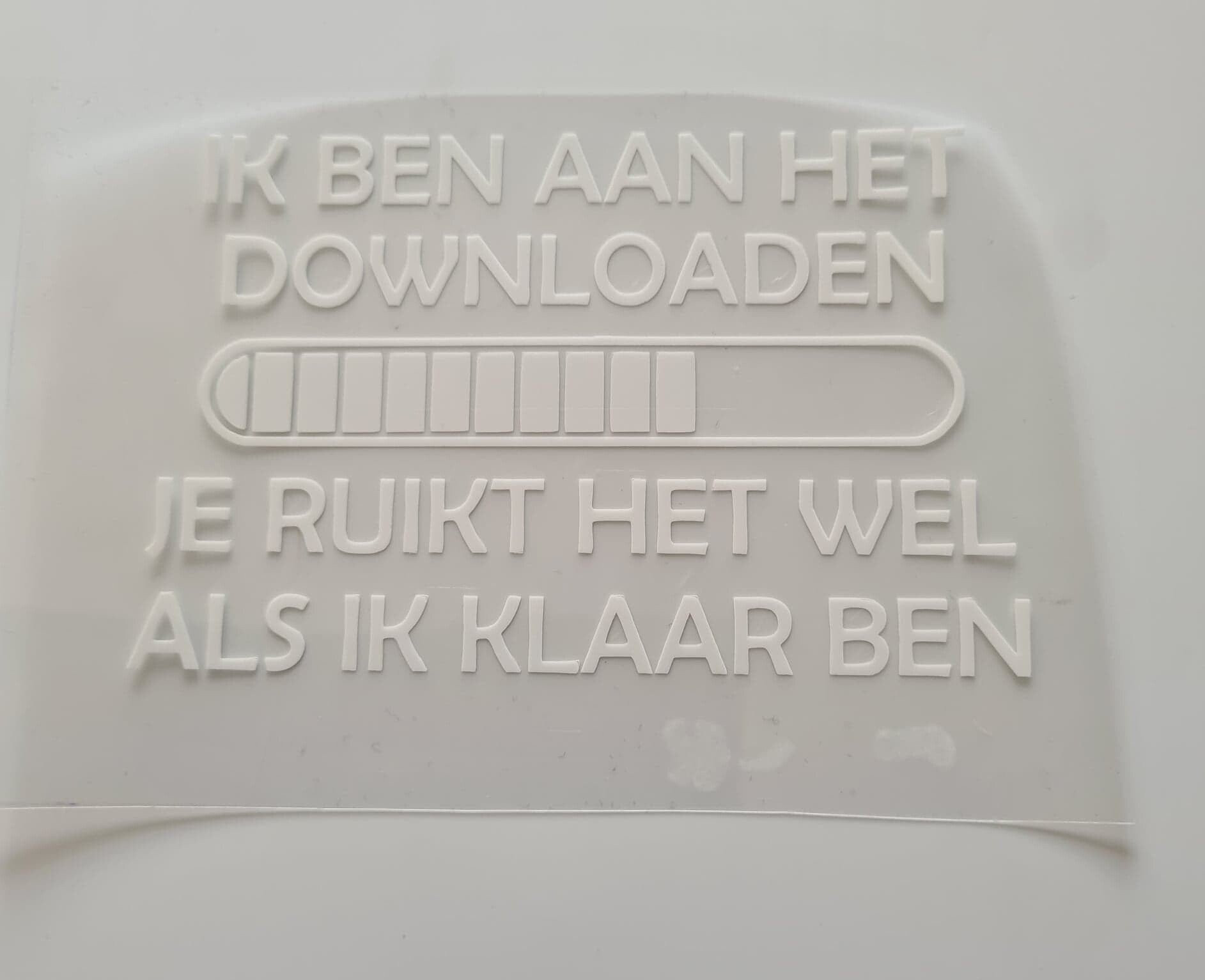 Strijkapplicatie | Ik ben aan het downloaden ruik je dat niet?