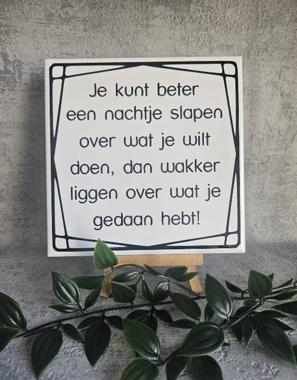 Tegeltje Sale | beter nachtje slapen