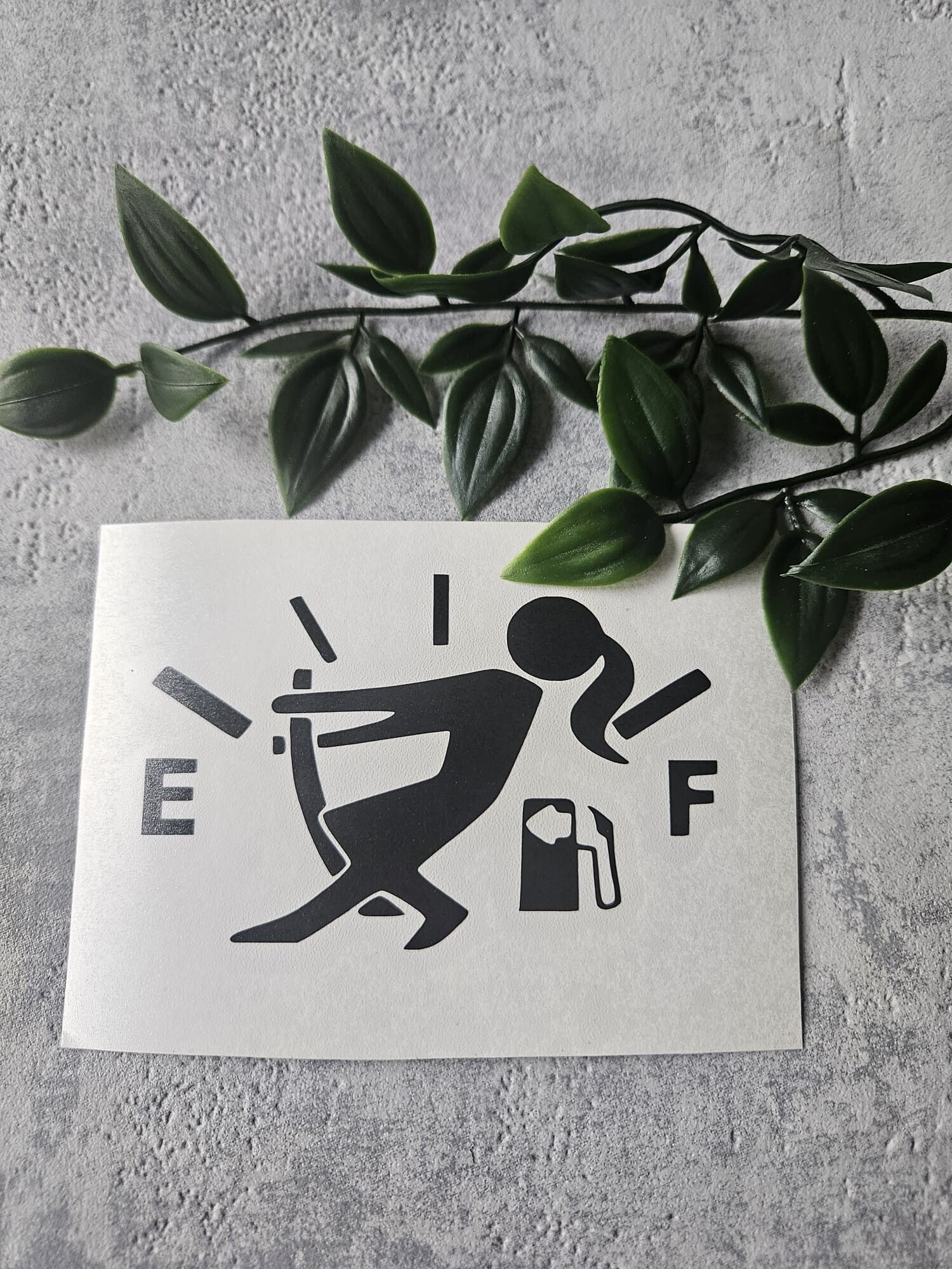 Sticker | brandstofmeter
