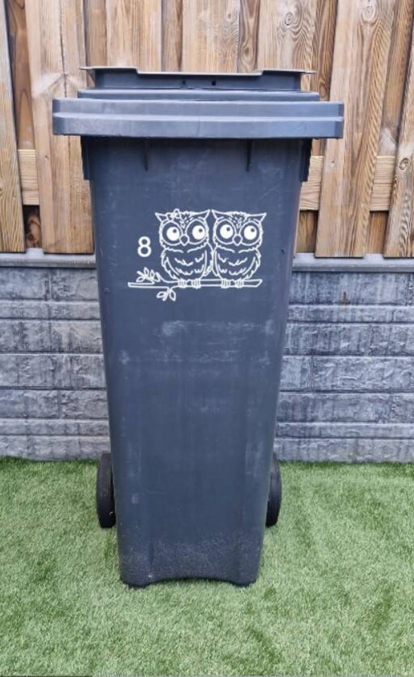 Containerbak sticker | Uilen
