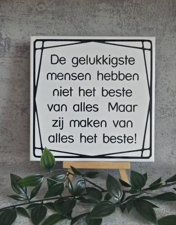Tegeltje Sale | De gelukkigste mensen