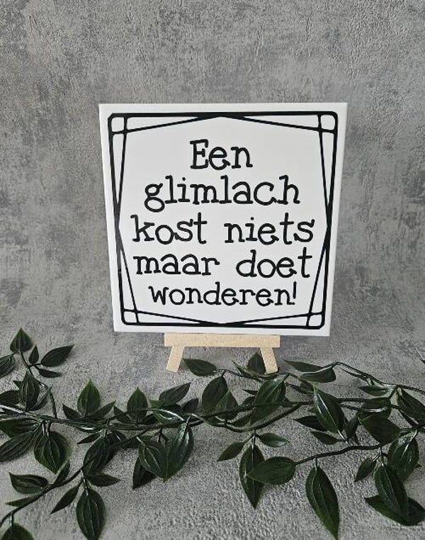 Tegeltje Sale | Glimlach kost niets
