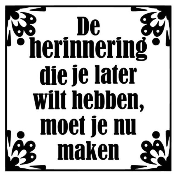 Sticker | De herinnering die je later wilt