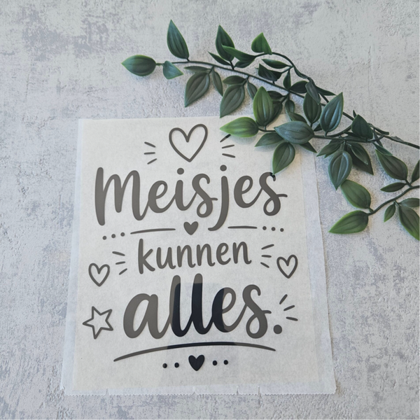 Strijkapplicatie | Meisjes kunnen alles