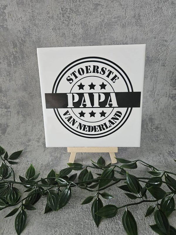 Tegeltje | stoerste papa