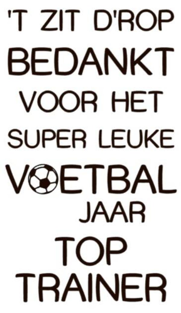 Sticker | Voetbal trainer