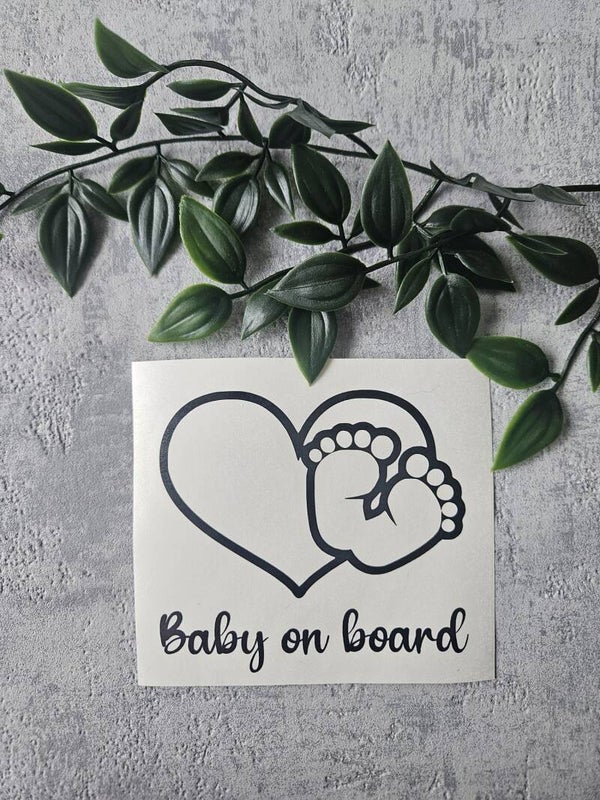 Sticker | Baby on board (hartje)