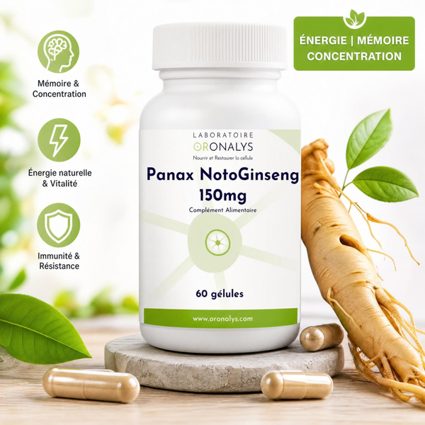 Panax Notoginseng 150mg Sauvage - Oronalys | 60 Gélules