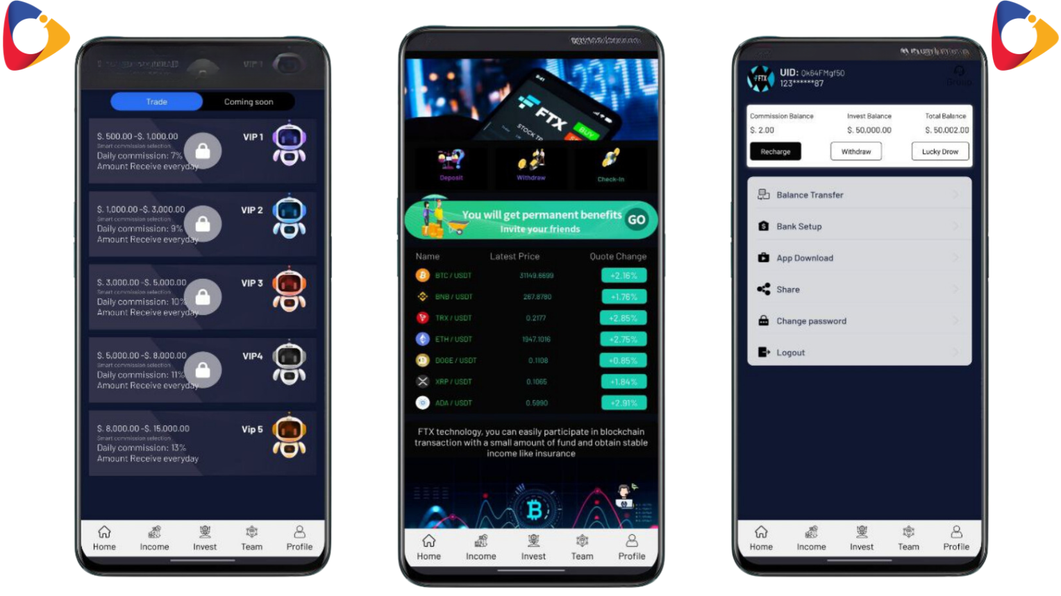 Hyip FTX Crypto Mining Investiment Php Script