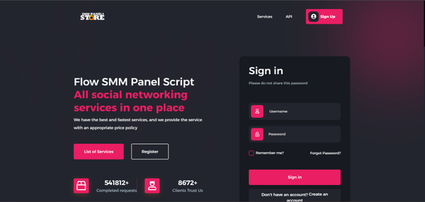 Flow Panel V3 – Premium SMM Panel Script