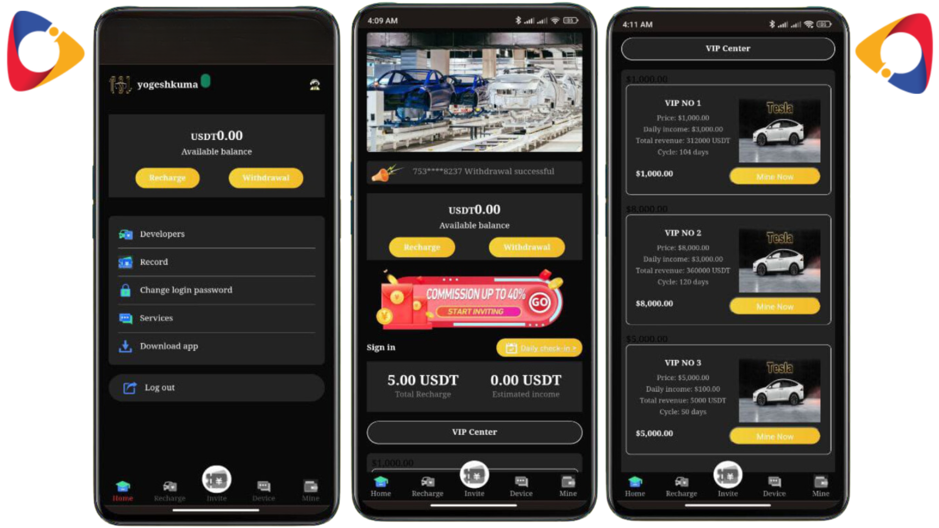 Hyip New Professional Dark Mine Php Script