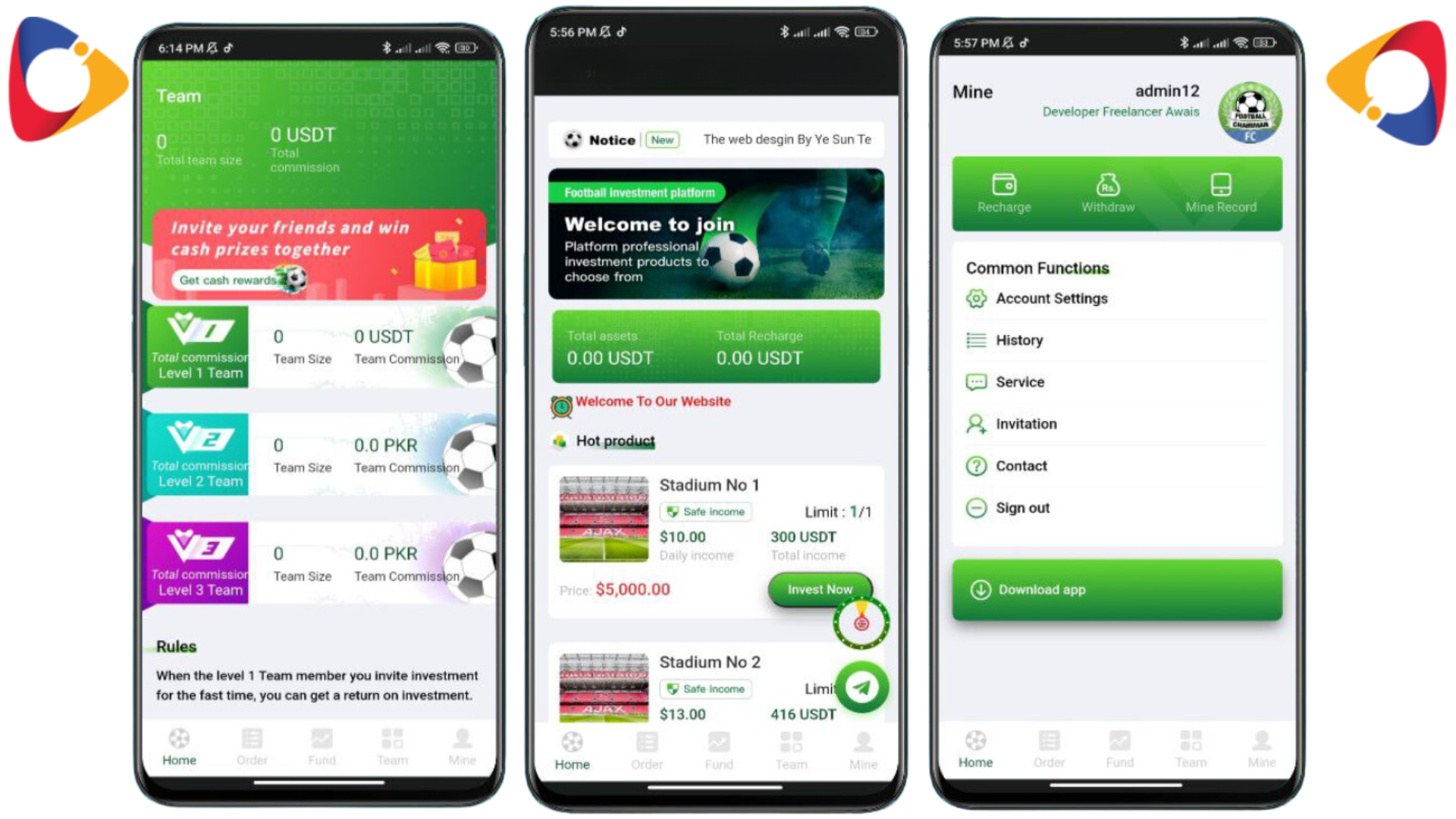 Hyip Football Investiment APP Professional Script PHP V2.0