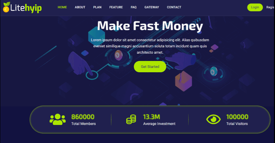 LiteHYIP Simple HYIP Investment Platform for Your Business NULLED