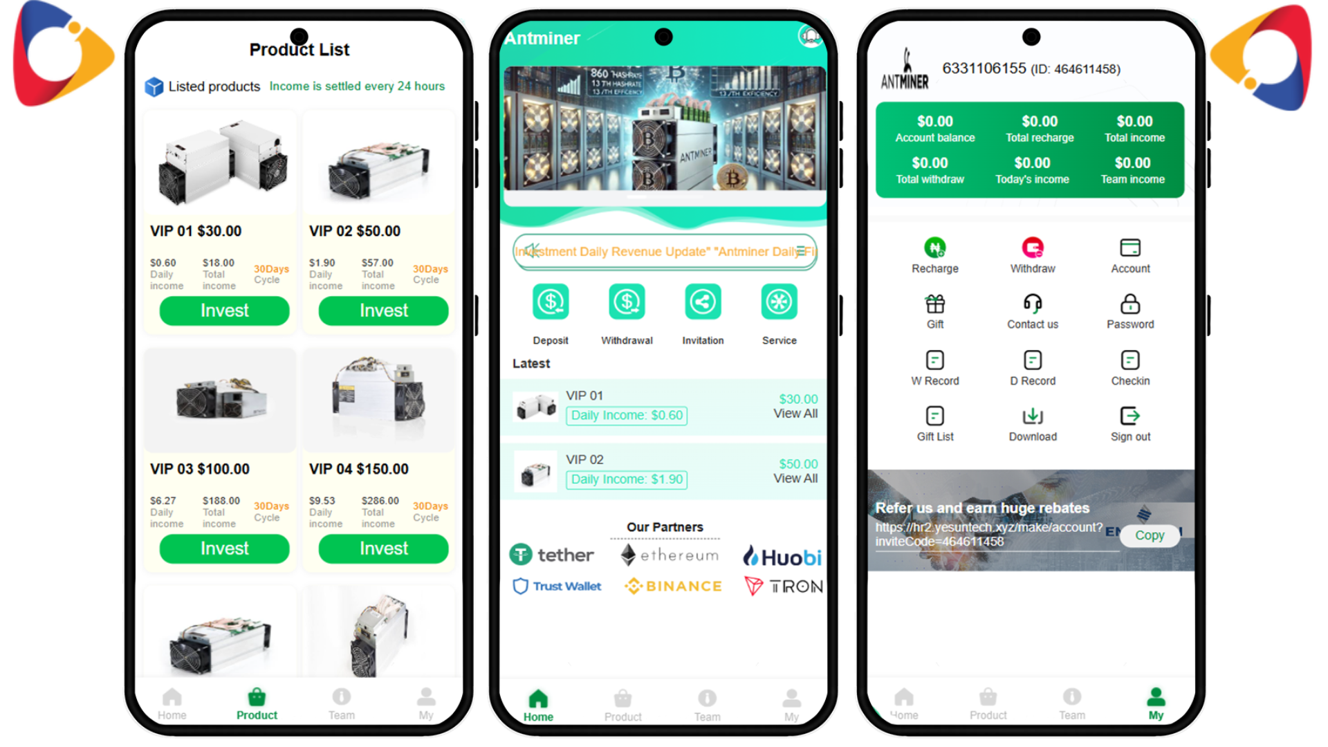Hyip ANTMINER PLUS GREEN php Script
