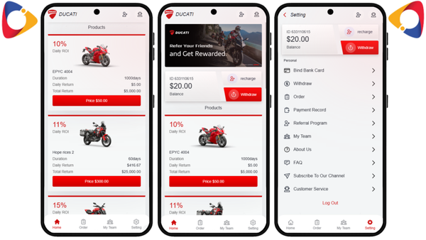 Hyip DUCATTI MOTO Php Script