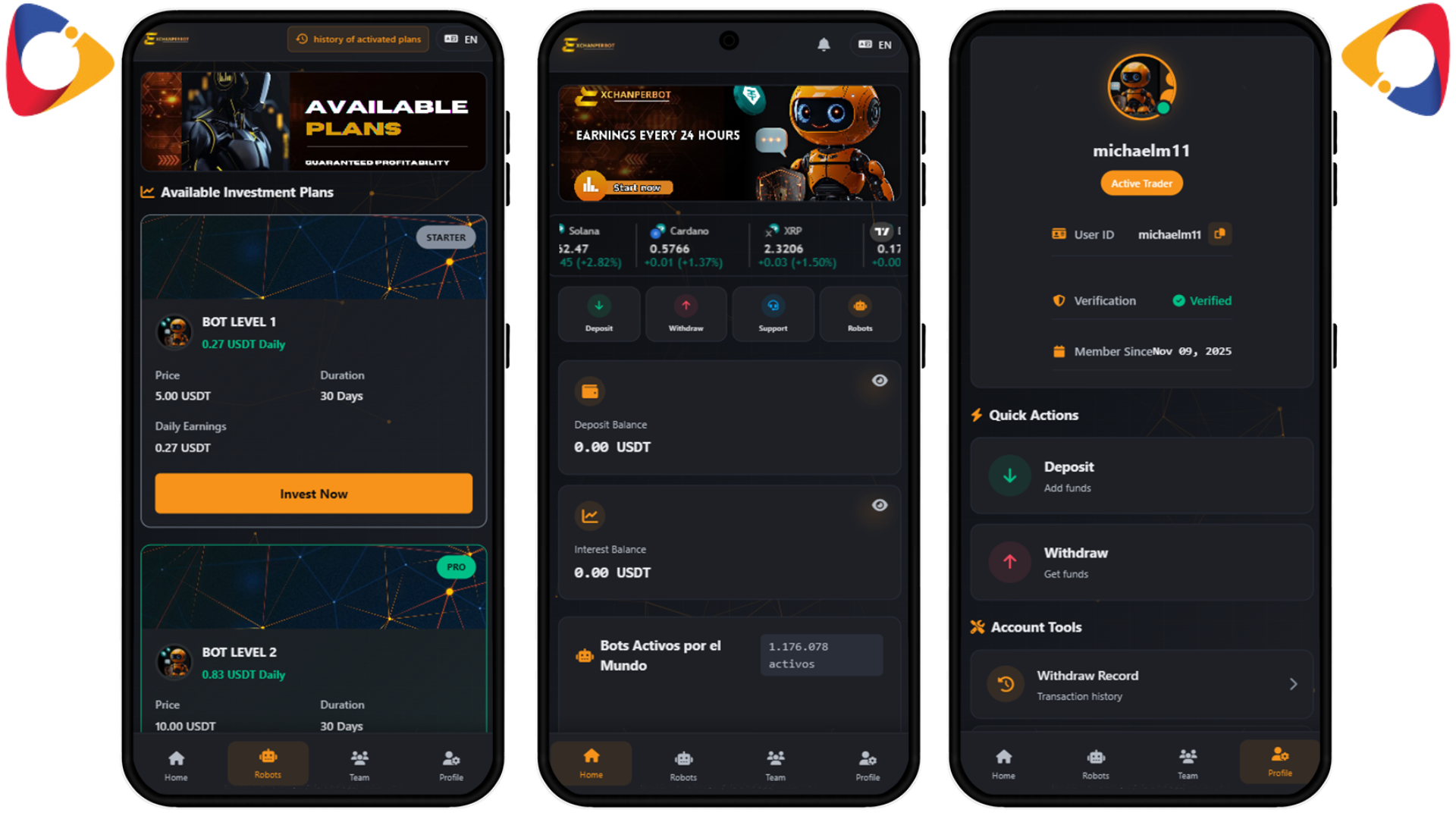 Hyip EXCHANPERBOT TRADER Php Script