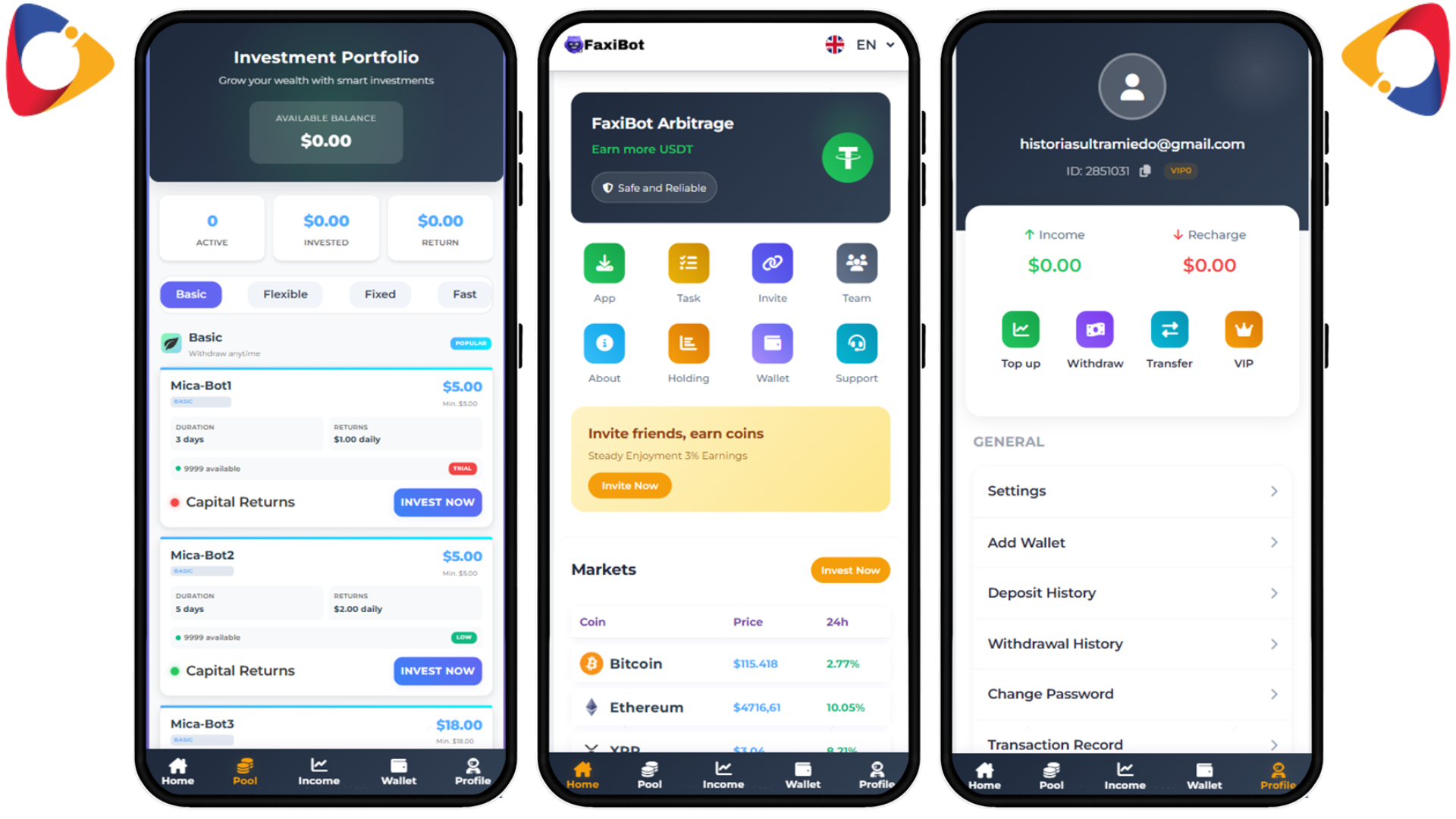 Hyip FaxiBot Arbitrage Php Script
