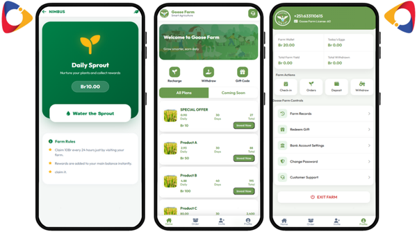 Hyip GOOSE FARM Php Script