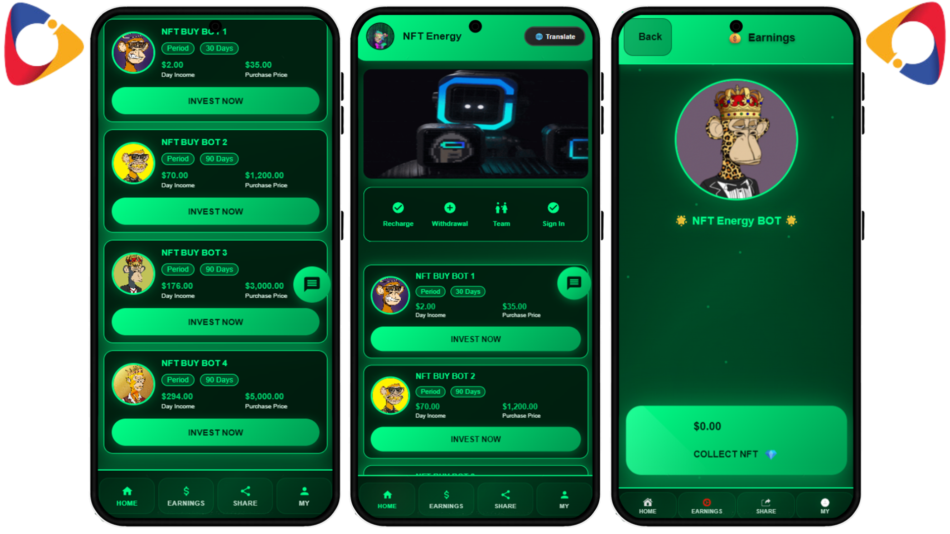 Hyip NFT ENERGY COLLECT INVEST V2.5 Php Script