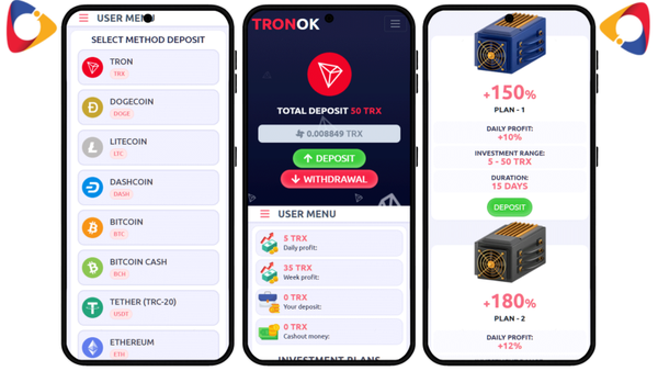 Hyip TRONOK FastCore php Script