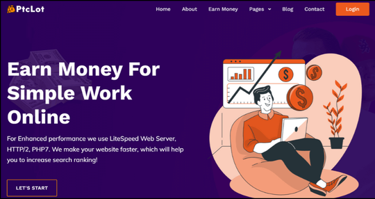 PtcLot Ultimate Pay Per Click Earning Solution NULLED