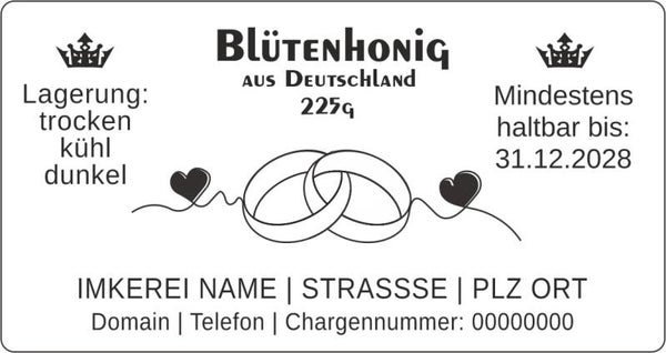 Standardetikett "Hochzeit"