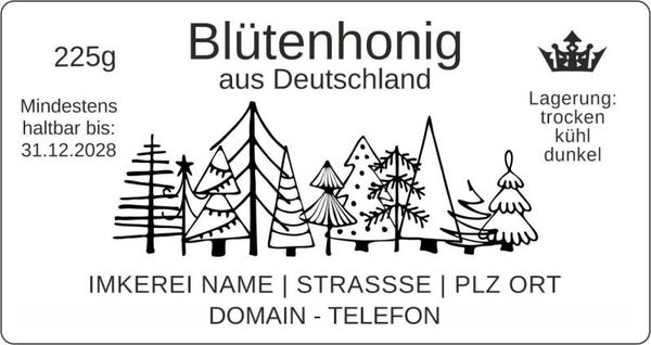 Standardetikett Weihnachten 2