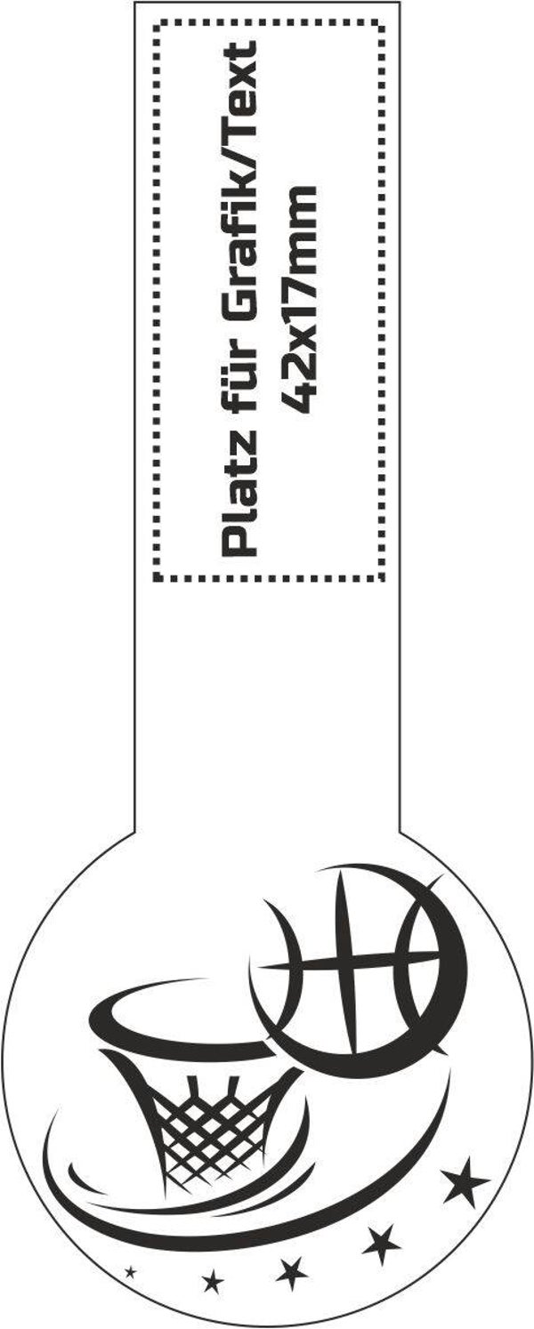 Siegeletikett Basketball 1