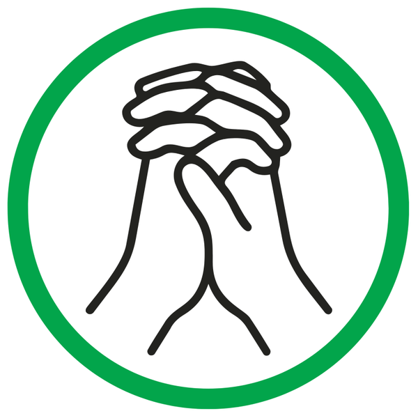 Gebot-Schild "Beten"