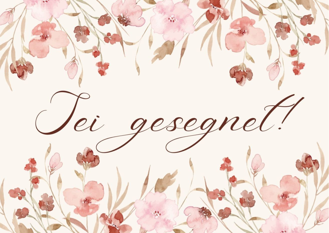 Grußkarte - Sei gesegnet