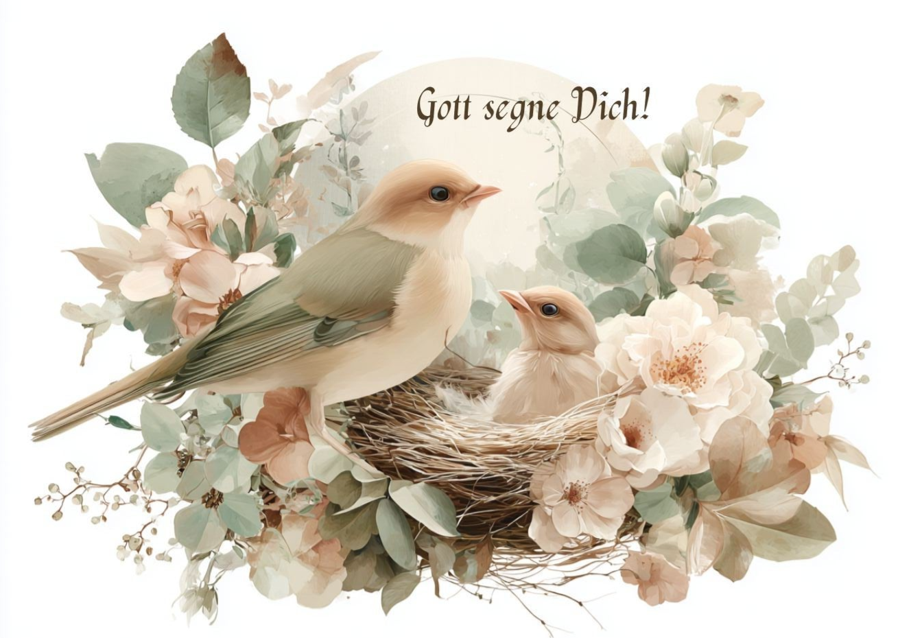 Grußkarte - Gott segne Dich! II