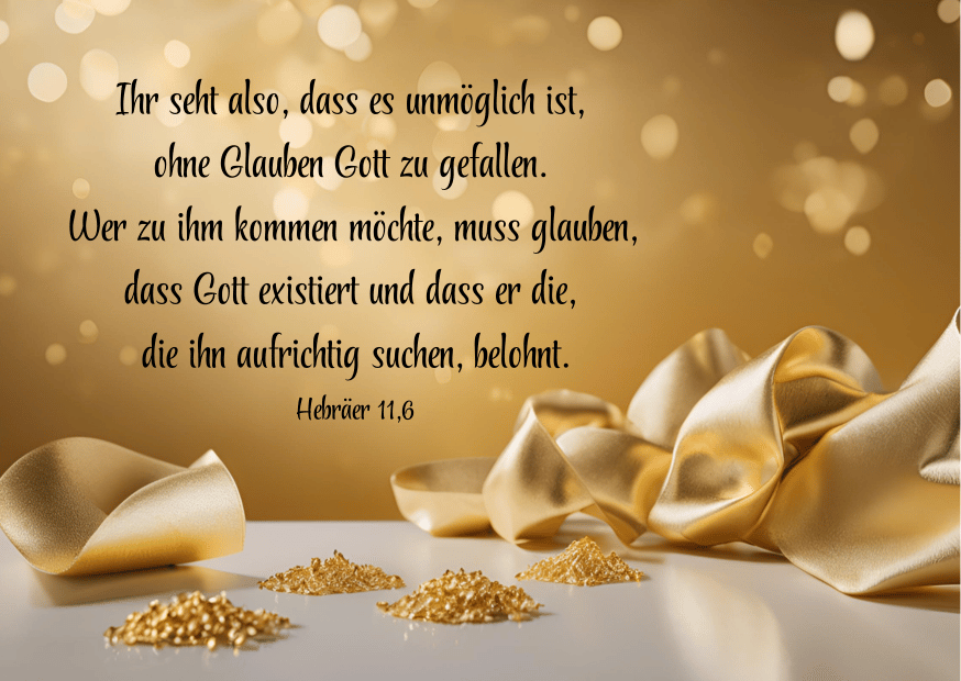 Postkarte Gott gefallen